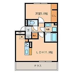 間取図画像 1LDK