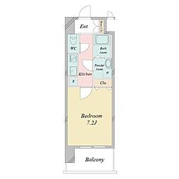 名古屋市営鶴舞線 大須観音駅 徒歩4分の賃貸マンション 5階1Kの間取り