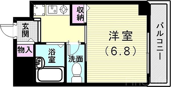 エルミタージュ神戸塩屋 ｜兵庫県神戸市垂水区塩屋町1丁目(賃貸マンション1K・4階・21.00㎡)の写真 その2