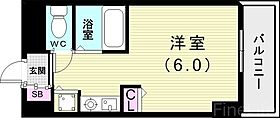 YKハイツ松の内  ｜ 兵庫県明石市松の内2丁目8-9（賃貸マンション1K・6階・20.03㎡） その2