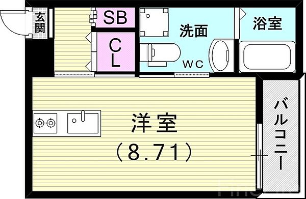 ARPEGGIO垂水 ｜兵庫県神戸市垂水区馬場通(賃貸アパート1R・3階・24.93㎡)の写真 その2