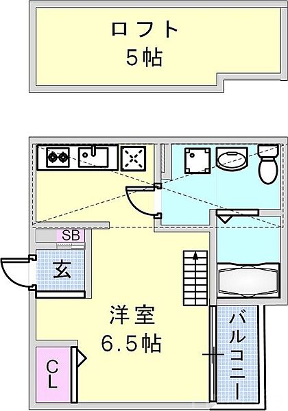 Midway hill板宿sta ｜兵庫県神戸市長田区長尾町1丁目(賃貸アパート1K・1階・20.89㎡)の写真 その2