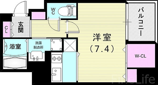 TOYOTOMI STAY Premium 神戸湊川公園 ｜兵庫県神戸市兵庫区福原町(賃貸マンション1R・9階・26.72㎡)の写真 その2