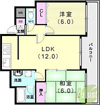 グリーンパレス塩屋  ｜ 兵庫県神戸市垂水区下畑町888-1（賃貸マンション2LDK・2階・52.45㎡） その2