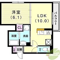 コリーナ　ヴィルトゥ  ｜ 兵庫県神戸市垂水区名谷町字向井畑3519（賃貸アパート1LDK・1階・36.56㎡） その2