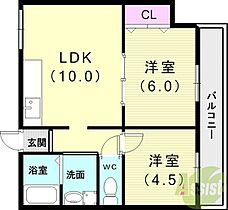 アルベアーレ大町  ｜ 兵庫県神戸市垂水区大町4丁目1-13（賃貸マンション2LDK・2階・45.00㎡） その2