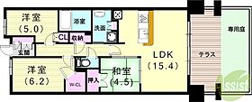 ウェリス舞子  ｜ 兵庫県神戸市垂水区舞子台5丁目11-1（賃貸マンション3LDK・1階・71.43㎡） その2