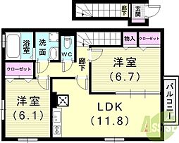 リュイール名谷 2階/-