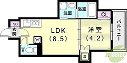 And Feliz(アンド フェリス) 1LDKの間取図画像