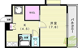 フルール名谷 4階/-