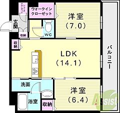 物件の間取り