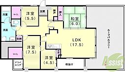ロイヤルヒルズ舞子 4LDKの間取図画像