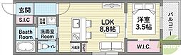 ステイザハウス須磨シーサイド 1LDKの間取図画像