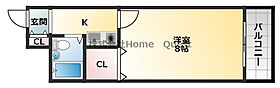 サンベールクワノ  ｜ 大阪府八尾市郡川5丁目（賃貸マンション1K・3階・20.00㎡） その2