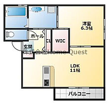 ヴィクトワール 202 ｜ 大阪府柏原市大県4丁目10-26（賃貸アパート1LDK・2階・45.06㎡） その2