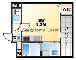 大阪府東大阪市源氏ケ丘（賃貸アパート1R・3階・24.07㎡） その2