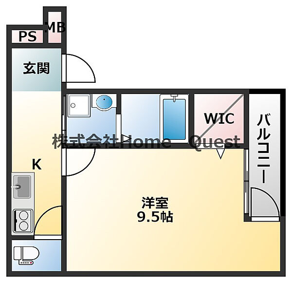 フジパレス八戸ノ里III番館 203｜大阪府東大阪市御厨中1丁目(賃貸アパート1K・2階・30.76㎡)の写真 その2