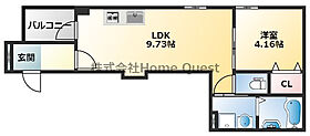 大阪府東大阪市横沼町2丁目（賃貸アパート1LDK・3階・32.88㎡） その2