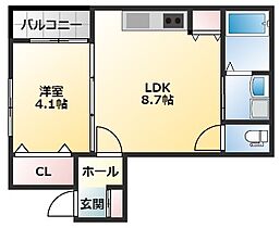 グローリア西昇  ｜ 大阪府東大阪市金岡1丁目8-5（賃貸アパート1LDK・3階・31.46㎡） その2