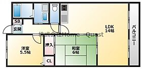 ドゥヴァンルパルク川村  ｜ 大阪府八尾市八尾木北6丁目101（賃貸マンション2LDK・4階・59.04㎡） その2