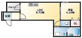 大阪府東大阪市横沼町2丁目（賃貸アパート1LDK・1階・32.88㎡） その2