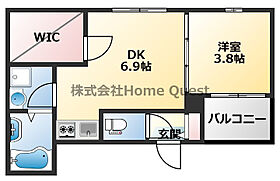 Rycom Terrace  ｜ 大阪府東大阪市荒川3丁目（賃貸アパート1DK・3階・28.37㎡） その2