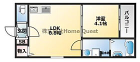 F asecia AttivoII  ｜ 大阪府東大阪市長堂3丁目（賃貸アパート1LDK・1階・30.71㎡） その2