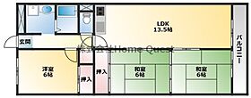 シャトー第二八戸ノ里  ｜ 大阪府東大阪市西岩田3丁目3-13（賃貸マンション3LDK・11階・73.08㎡） その2