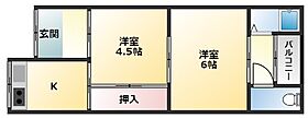 平野1丁目ハイツ 204 ｜ 大阪府柏原市平野1丁目7-9（賃貸アパート2K・2階・36.00㎡） その2