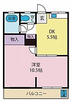 城山ハイツ（甲府市）  ｜ 山梨県甲府市山宮町（賃貸マンション1DK・2階・37.00㎡） その2