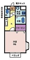 メゾンドパルテール  ｜ 山梨県中央市東花輪（賃貸アパート1K・1階・21.60㎡） その2