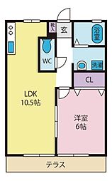 間取図画像 1LDK