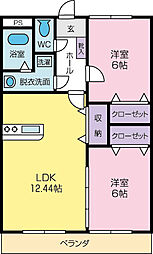 間取図画像 2LDK