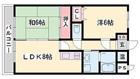 リバーサイド白鷺  ｜ 兵庫県姫路市三左衛門堀東の町（賃貸マンション2LDK・5階・49.50㎡） その2