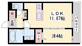 兵庫県姫路市飾磨区中島2丁目（賃貸アパート1LDK・3階・40.99㎡） その2