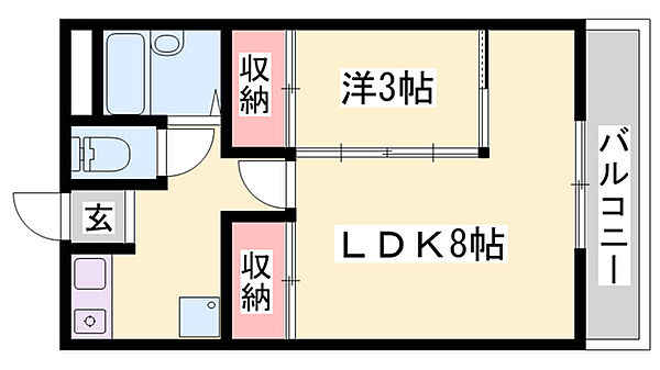 兵庫県加東市山国(賃貸マンション2K・4階・30.00㎡)の写真 その2