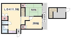 YMコーポ  ｜ 兵庫県高砂市高砂町細工町（賃貸アパート2LDK・2階・40.00㎡） その2