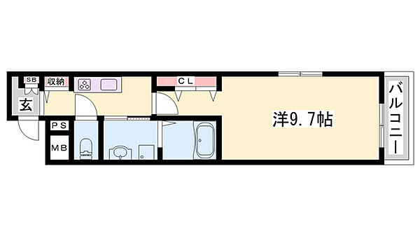 ソラナ ｜兵庫県姫路市南条(賃貸アパート1K・1階・31.21㎡)の写真 その2