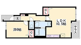 モンブラン　スュッド  ｜ 兵庫県たつの市誉田町福田（賃貸アパート1LDK・1階・42.63㎡） その2