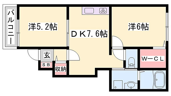 スターダスト光 ｜兵庫県赤穂市南野中(賃貸アパート2DK・1階・42.98㎡)の写真 その2