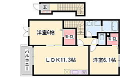 ノースカレントV  ｜ 兵庫県相生市汐見台（賃貸アパート2LDK・2階・57.57㎡） その2