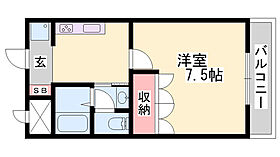 グランディール姫路  ｜ 兵庫県姫路市上大野4丁目（賃貸アパート1K・1階・25.56㎡） その2