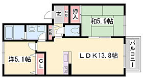 ディアス六百目A  ｜ 兵庫県赤穂市六百目町（賃貸アパート2LDK・1階・54.78㎡） その2