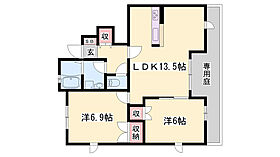 orijinMatsuoka A棟  ｜ 兵庫県相生市赤坂1丁目（賃貸アパート3LDK・1階・63.34㎡） その2