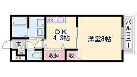 プランドール砥堀  ｜ 兵庫県姫路市砥堀（賃貸アパート1DK・1階・34.00㎡） その2