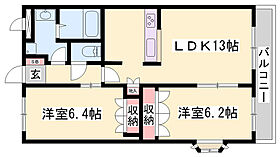 アベニール中島  ｜ 兵庫県姫路市飾磨区中島（賃貸アパート2LDK・1階・57.33㎡） その2