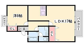 セジュールタデノ  ｜ 兵庫県姫路市飾磨区蓼野町（賃貸アパート1LDK・2階・53.72㎡） その2