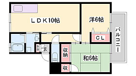 パークサイドツクダB  ｜ 兵庫県姫路市佃町（賃貸アパート2LDK・2階・51.34㎡） その2