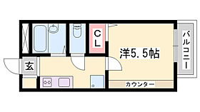 サニーハイツ御立N  ｜ 兵庫県姫路市御立東5丁目（賃貸アパート1K・2階・20.46㎡） その2