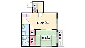 マンション藤  ｜ 兵庫県姫路市伊伝居（賃貸マンション1LDK・5階・37.26㎡） その1